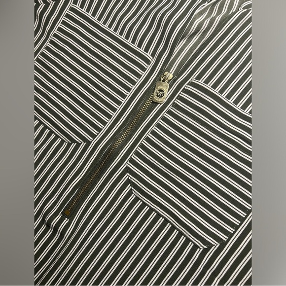 Michael Kors - Green and White Striped Blouse - Size Small - Picture 8 of 8